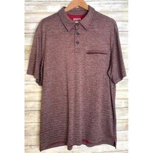 Duluth Trading Co. Men's Relaxed Fit Polo Shirt L 54% Polyester 46% Nylon Burgun